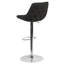 Tabouret de bar pivotant à hauteur réglable au gaz contemporain avec coussin de soutien - Tabouret de cuisine-1549791575