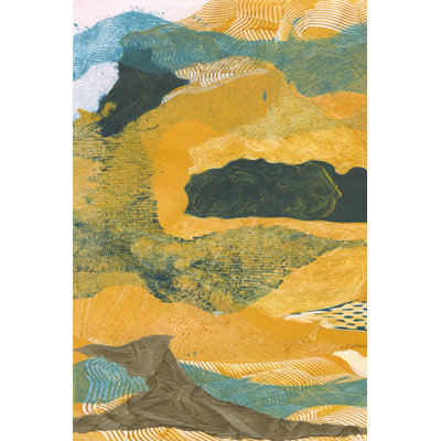 Mountain Shapes I 1 Piece Wrapped Canvas Wall Art