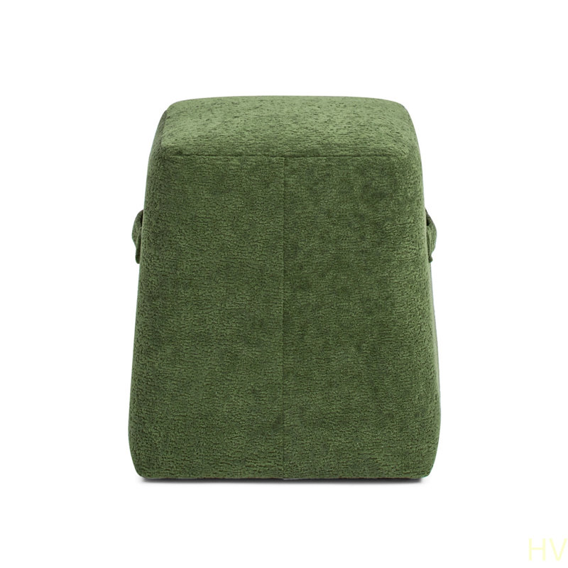 Repose-pieds carré tapissier 14 "Clyde, Vert