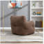  Fauteuil à billes capitonné gris foncé avec mousse à mémoire de forme, peluche moderne et moelleux pour une détente ultime-1400775833