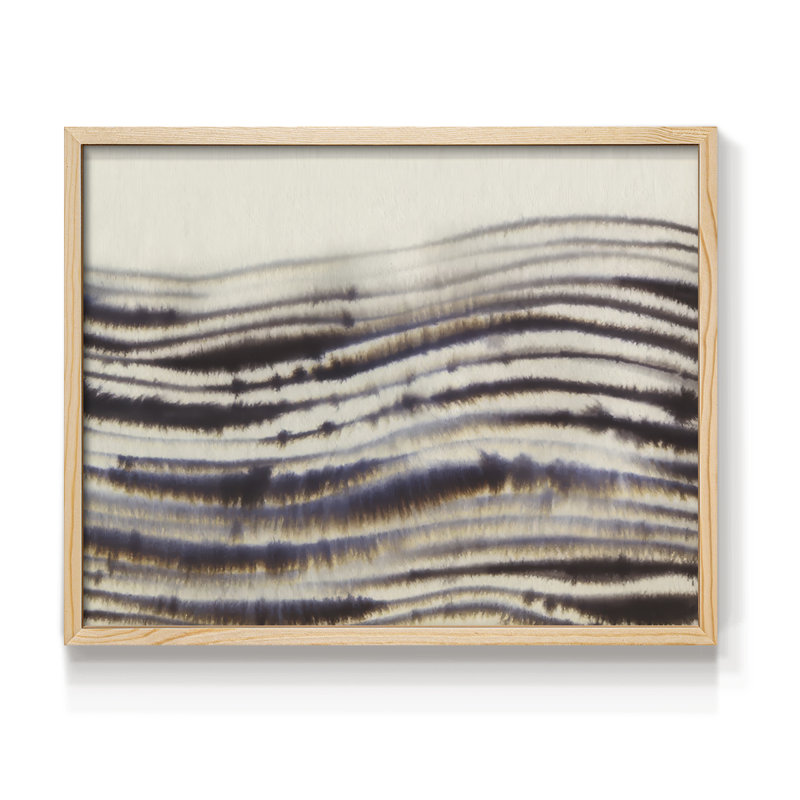 «Resounding Waves II», reproduction encadrée, H 11 po x l 14 po, Naturel