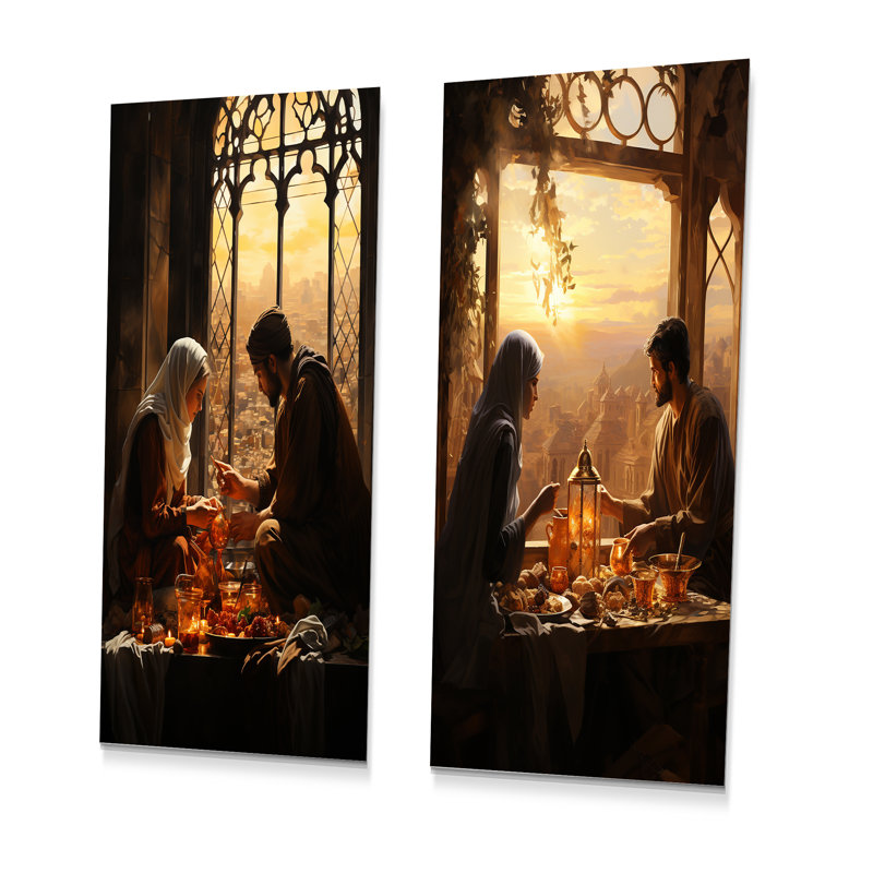 Ensemble de 2 décorations murales de l'Islam Ramadan, H 28 po x l 24 po