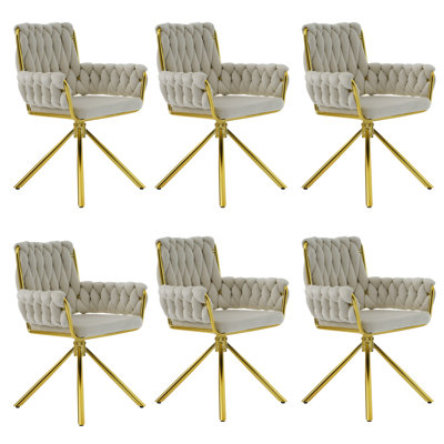 Helmville Tufted Velvet Metal Armchair (1Pcs)