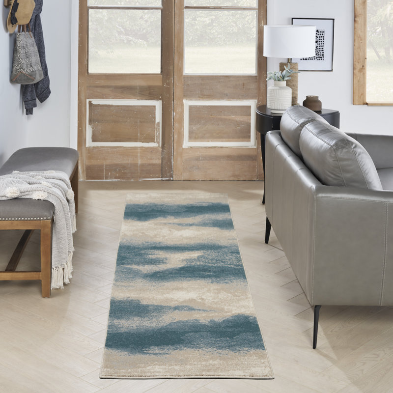 Abstract Indoor Rug, Runner 2'2" x 7'6"