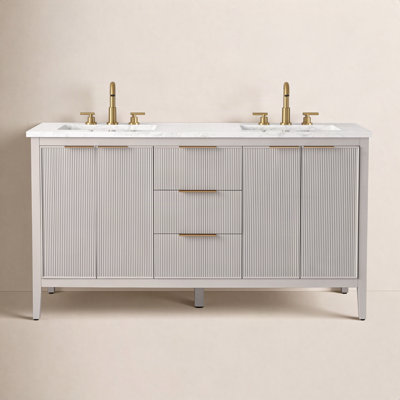 Bilroy 60" Pine Double Bathroom Vanity
