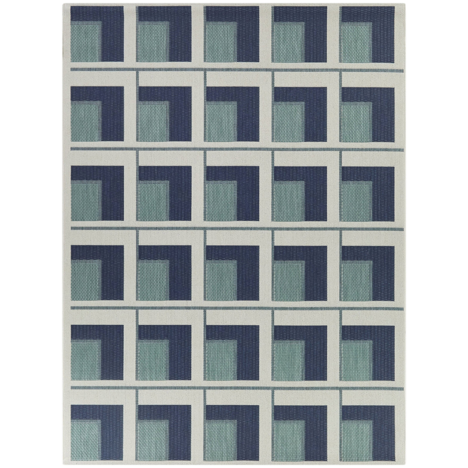 Kamran Indoor/Outdoor Rug, Rectangle 5'3" x 7'