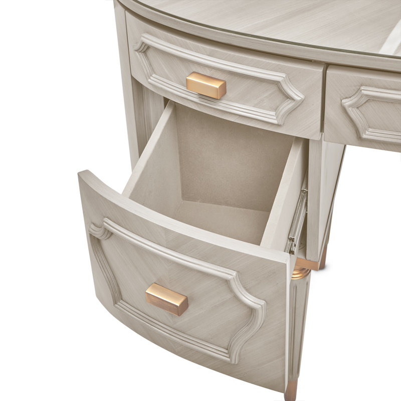 St. Charles Vanity Desk - Dove Gray