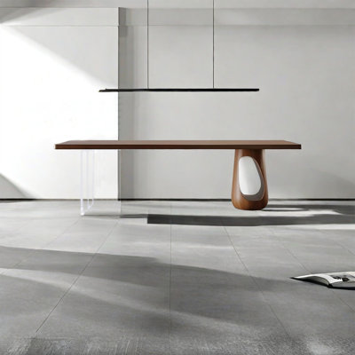 Ash Solid Wood Top Dining Table
