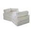 Chaise longue rayée en fausse fourrure de lapin