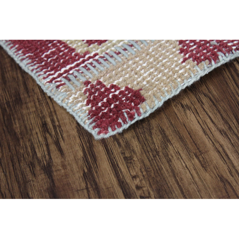 Tapis oriental bleu / jaune en laine noué à la main Donail, Rectangle 8 pi x 10 pi