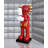 KAWS - Inspired large black and gold resin sculpture with plated details and marble base-134897994-136134516