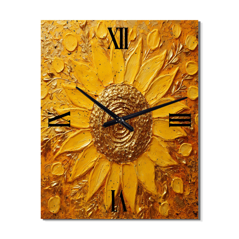 Arquit - Sunflower Wall Clock, Large