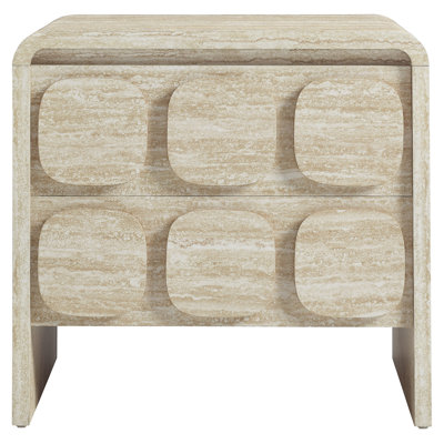 Toscana 2-Drawer Nightstand In Travertine by Modway