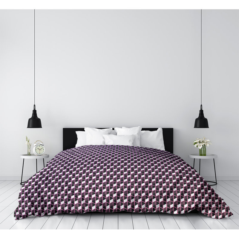 Housse de couette Katelyn Elizabeth, Housse de couette pour grand lit, Polyester brossé, Rose