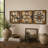 Wood Handmade Southwestern Geometric Multi Colored Wall Decor Set