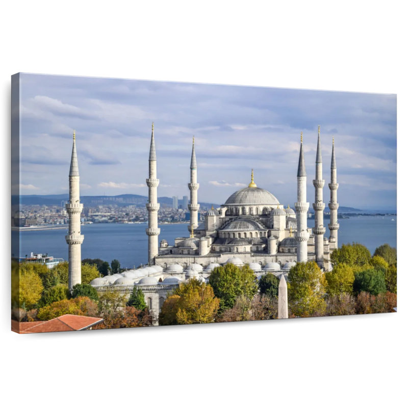Istanbul's Blue Mosque, 8" H x 12" W