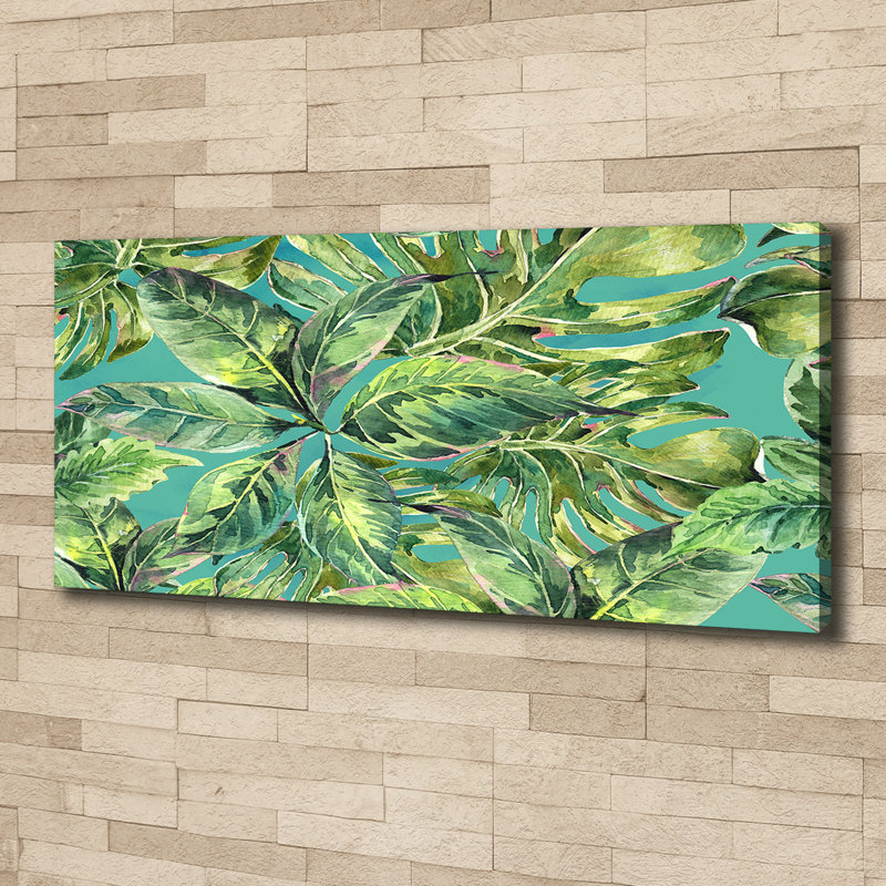 Tropical Leaves - Wrapped Canvas Print