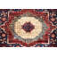 Hand-Knotted High-Quality Navy, Red, and Beige Runner