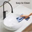 Lavabo ovale en cÃ©ramique pour petits comptoirs