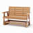 Grain de bois de teck naturel
