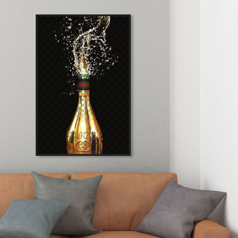 Champagne Spray, 37" H x 25" W x 1.5" D