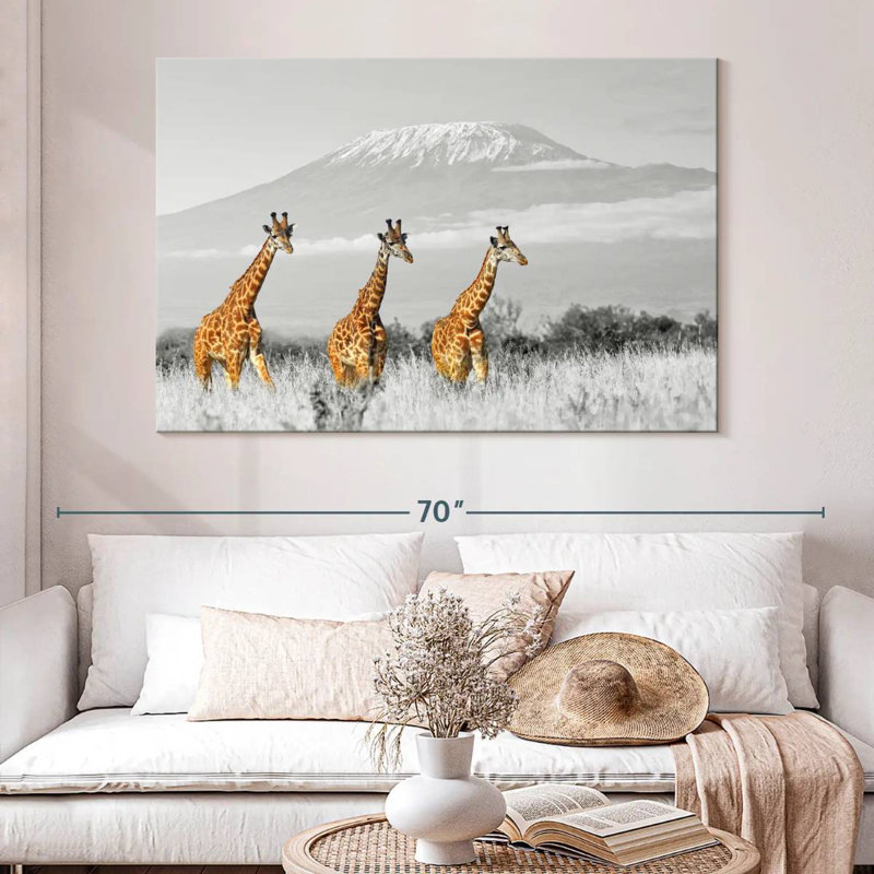 Brampt Giraffe Trio, 34" H x 51" W