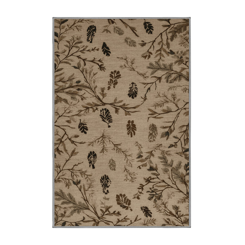 Tapis gris lavable à la machine, Rectangle 2 pi x 3 pi