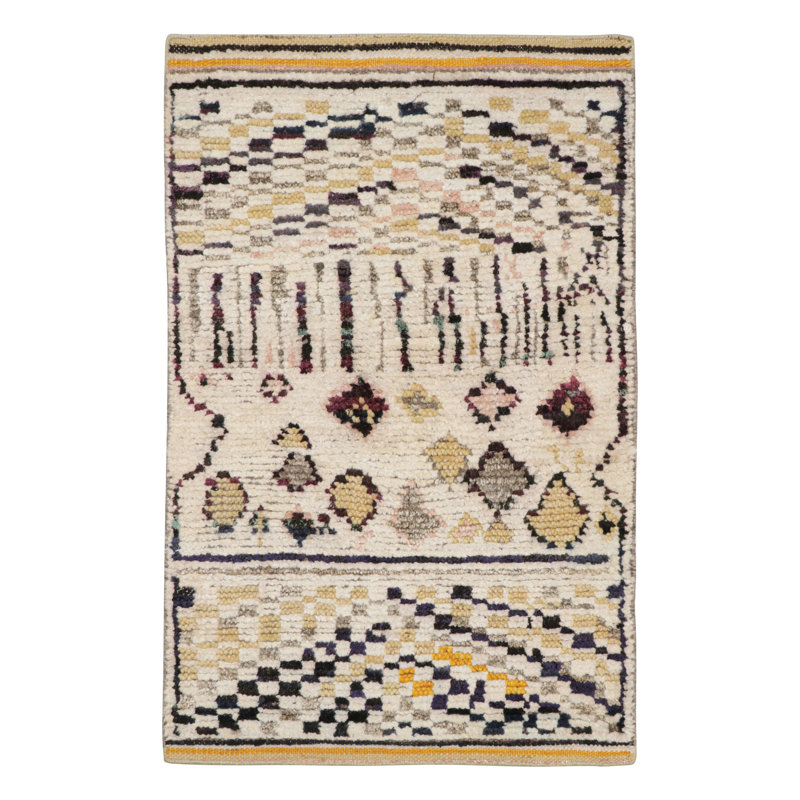 Handmade Silk and Wool Area Rug