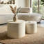 Tables basses et tables basses compactes en MDF de marbre beige