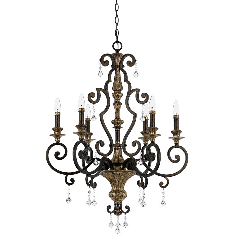 Nyah 6 - Light Dimmable Classic / Traditional Chandelier