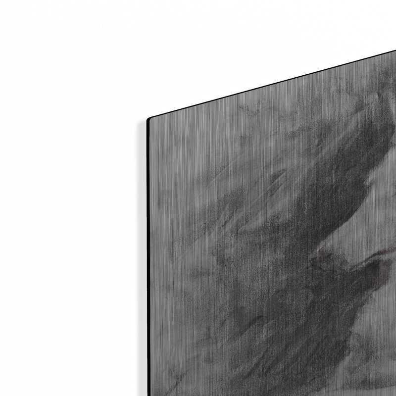 «White Shepherd In Gray» par Robert Campbell, H 16 po x l 24 po