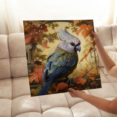 Animaux, animaux, William Morris, oiseau, chalet, reproduction d'art non encadrée