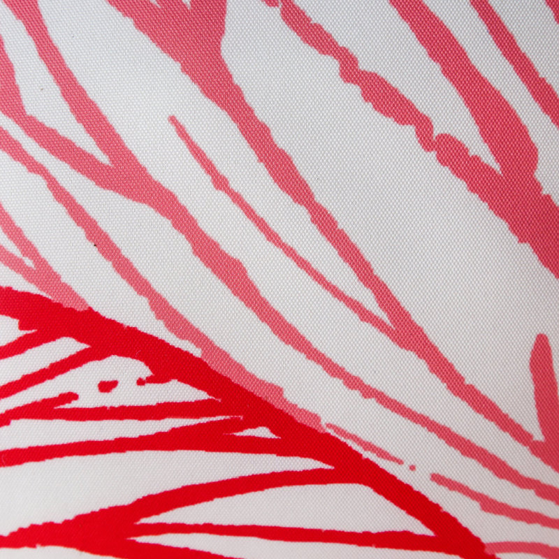 Feuille veinée - extérieur et intérieur, Rouge