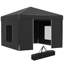 Abri escamotable avec parois latérales Outsunny 9,7 pi x 9,7 pi-545751045
