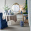 Grand miroir mural rond 36 "x 41"