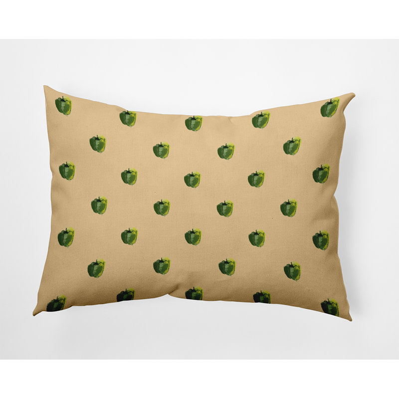 Coussin décoratif en polyester floral, H 14 po x l 20 po, Rectangulaire