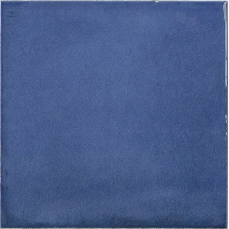 Carreau de porcelaine 5 po x 5 po San Miyos, Bleu