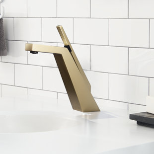 Solid Brass Single Handle Single Hole Creative Bathroom Sink Faucet