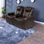 Fauteuil inclinable électrique réglable, cuir véritable avec rangement, cinéma maison moderne