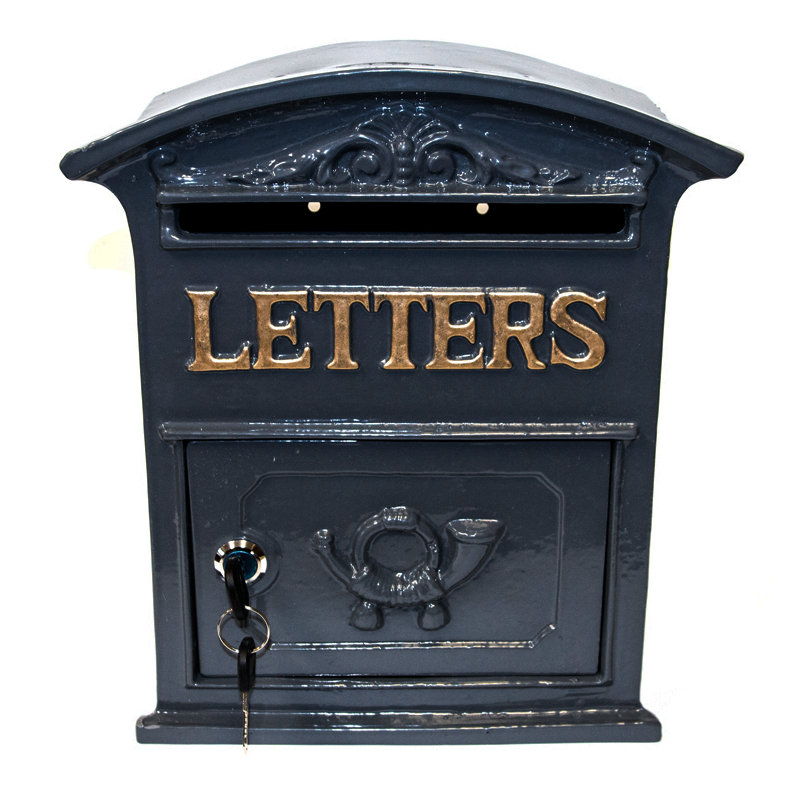 Bosserman Metal Wall Mounted Post Box