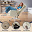 Cross Legged Home Office Chair with Footrest and Reversible Armrests for PU Leather-388191132-388191128