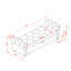 Banc de lit 63 po en tissu jaune-424682472