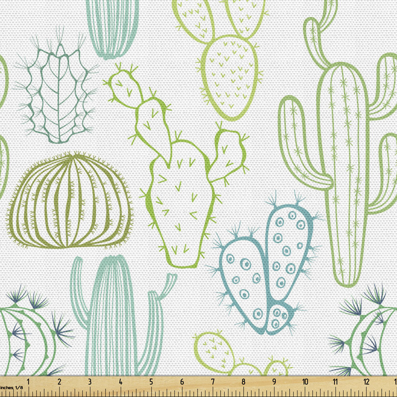 Edna Prickle Plants Fabric