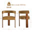 Mamanbai 17.7" Seat Height Modern 3-Leg Chenille Dining Chair with Walnut Frame & Wraparound Back-1443654257-1443654259