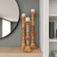 Ensemble de chandelles de table en bois 3 pièces Colville-1146826502
