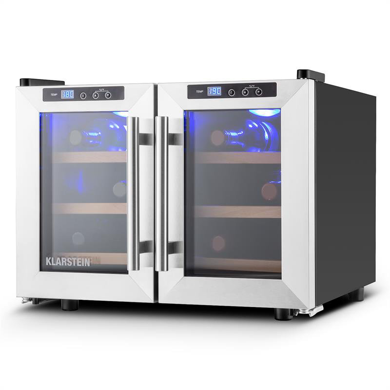 Klarstein Dual Zone 54cm Freestanding 12 Bottle