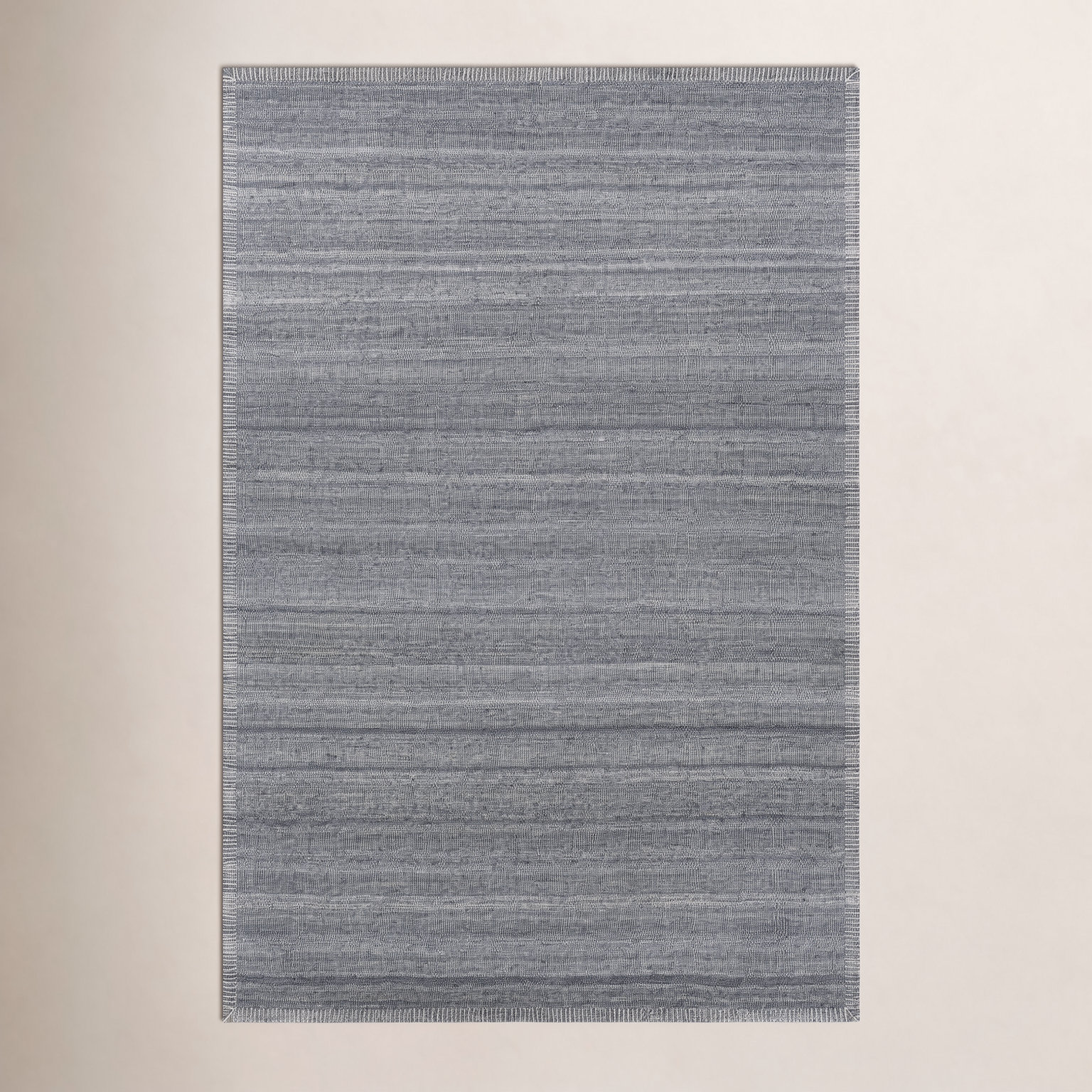 Eljah Gray Hand-Woven Flatweave Rug, Rectangle 2' x 3'