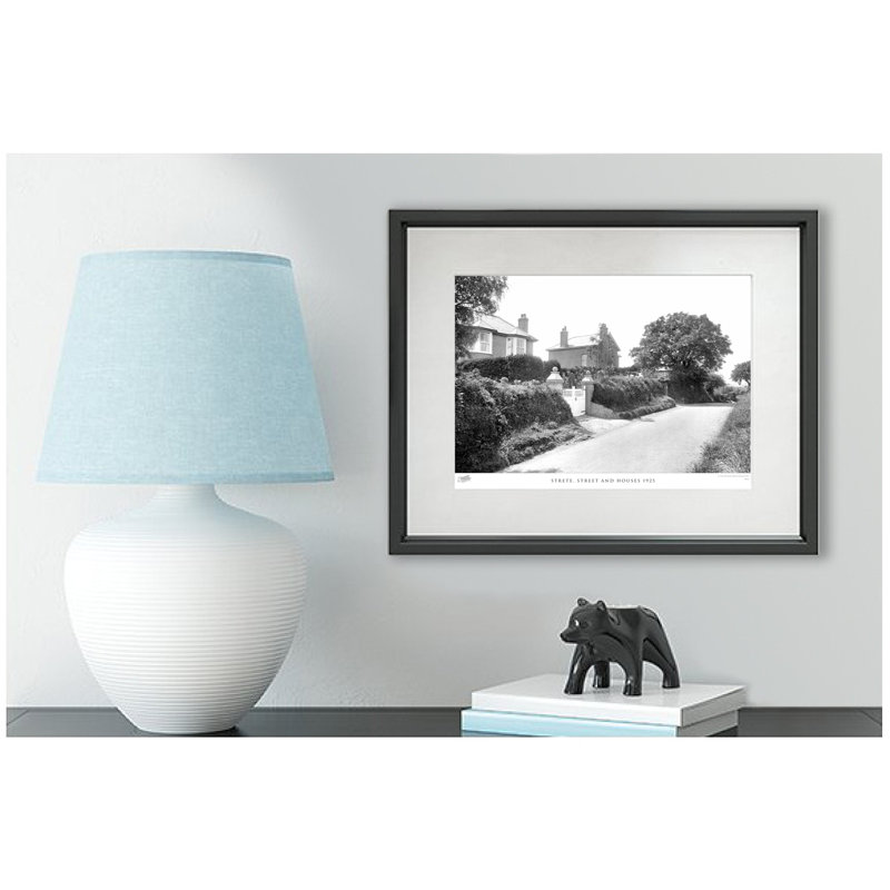 Strete, Street And Houses 1925 by Francis Frith - Single Picture Frame Print, 28cm H x 36cm W x 2.3cm D