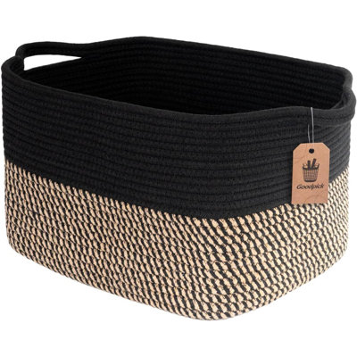 Storage Bins - Towel, Book, Cloth, Shoes, Closet Shelf Woven Baskets For Office, Baby Laundry