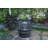 Resin Whiskey Barrel Fountain And Planter with White LED Light
